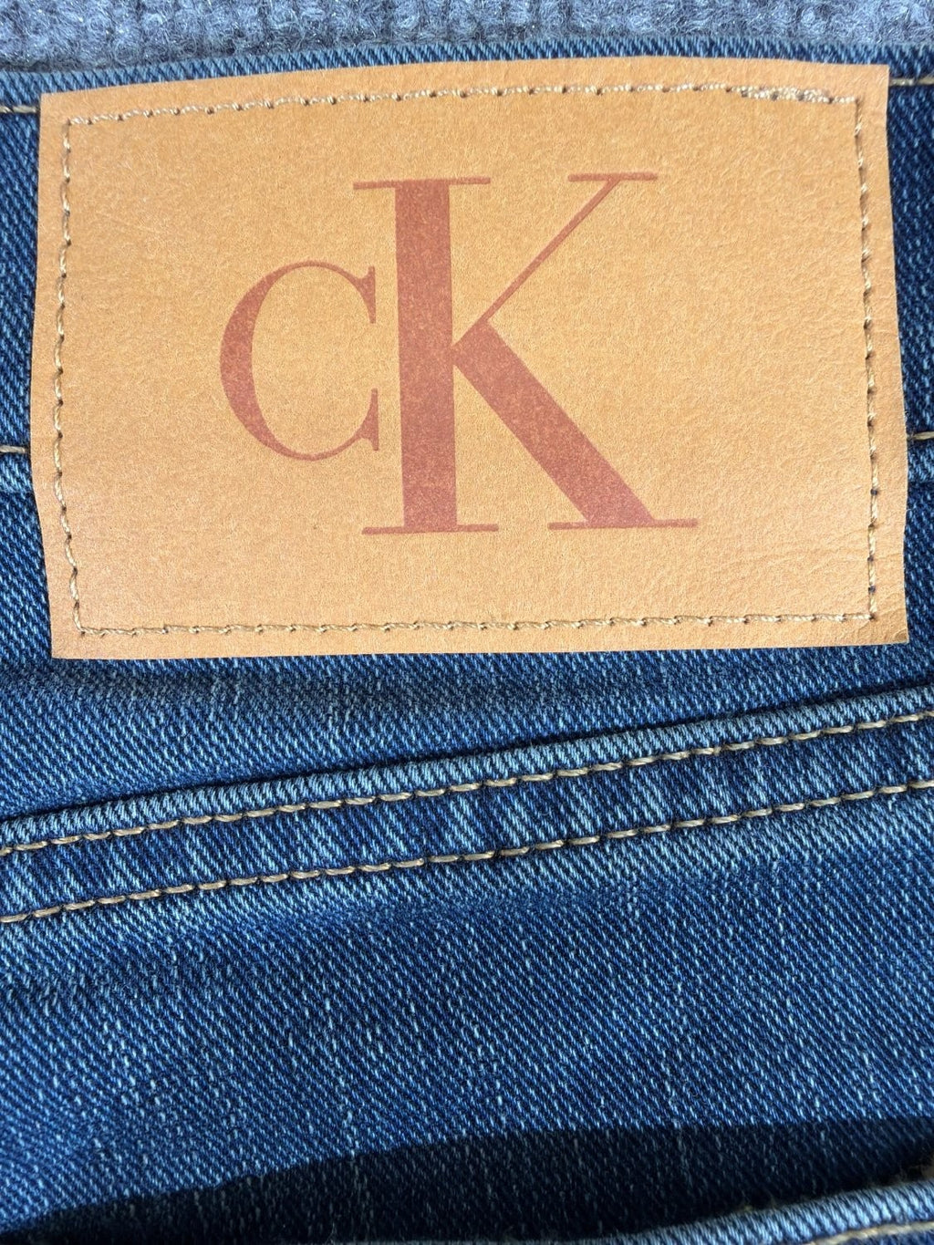 EU 32 Calvin Klein Jeans Men's Straight Leg Blue Denim Stretch Jeans 32x32