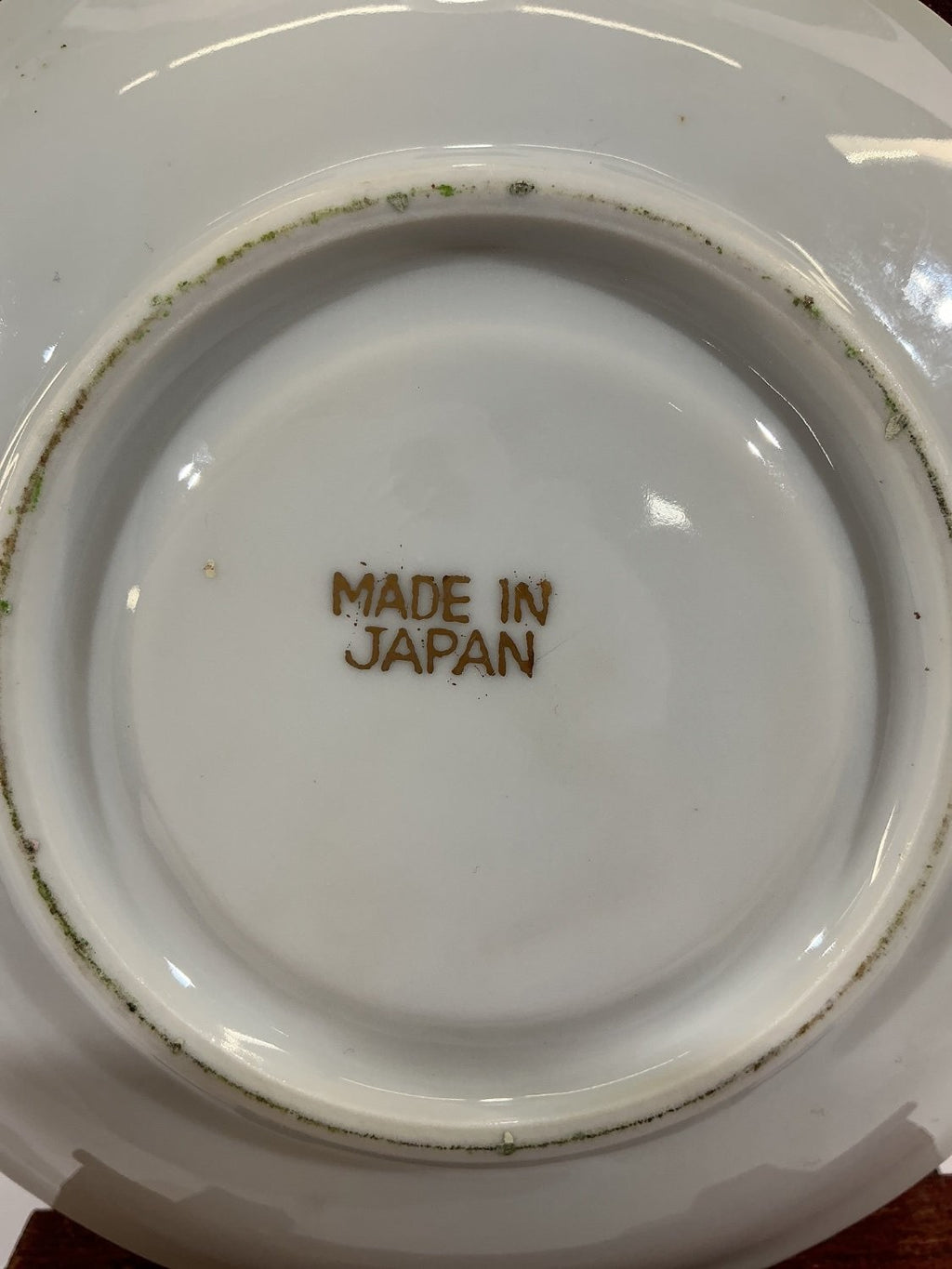 Saucer Small Multicolor Porcelain Iridescent Lustreware Finish Courting Couple