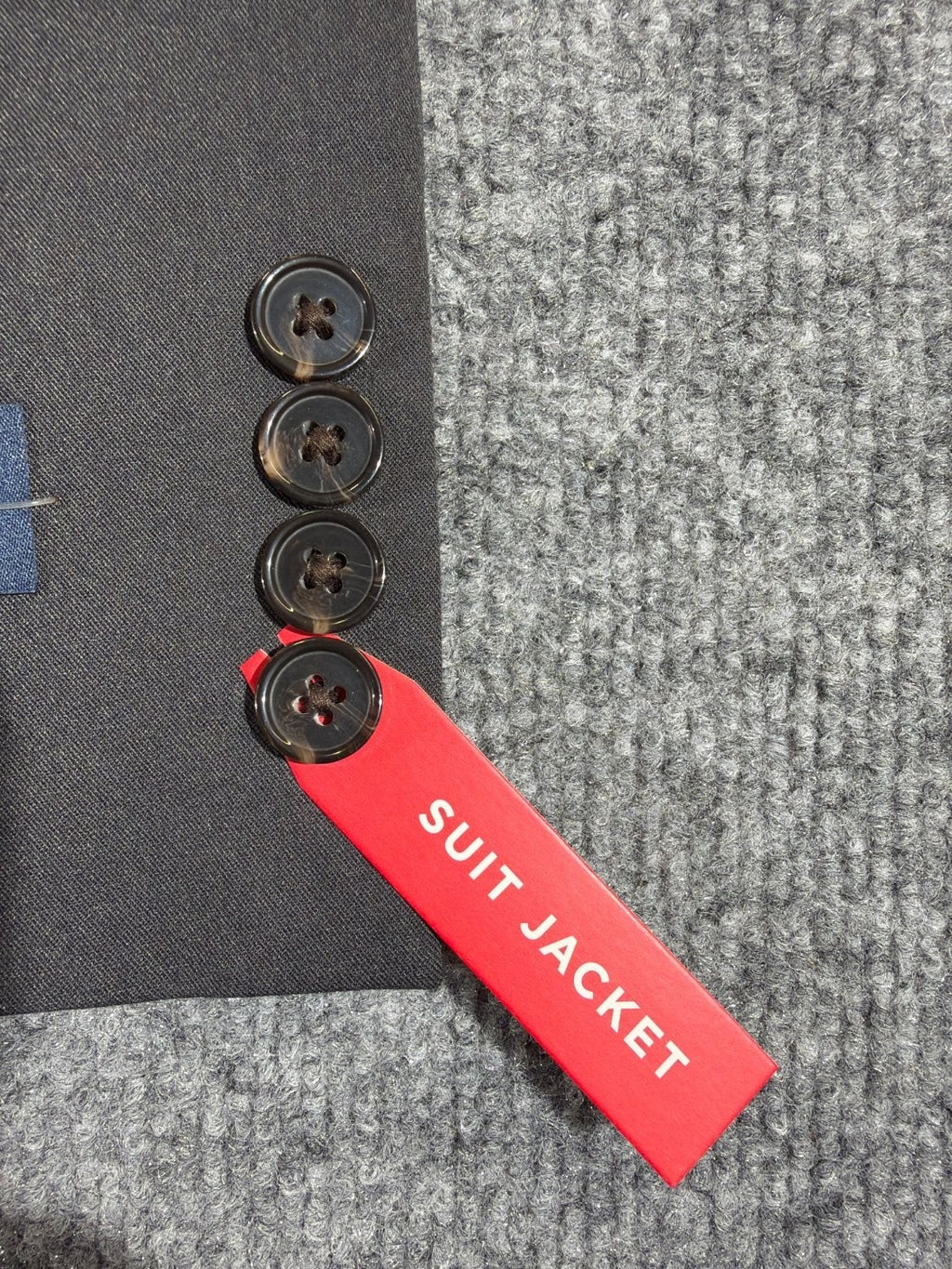Chaps Men's Suit Jacket 38 Regular Gray Wool Blend Two Button Blazer NWT 38R