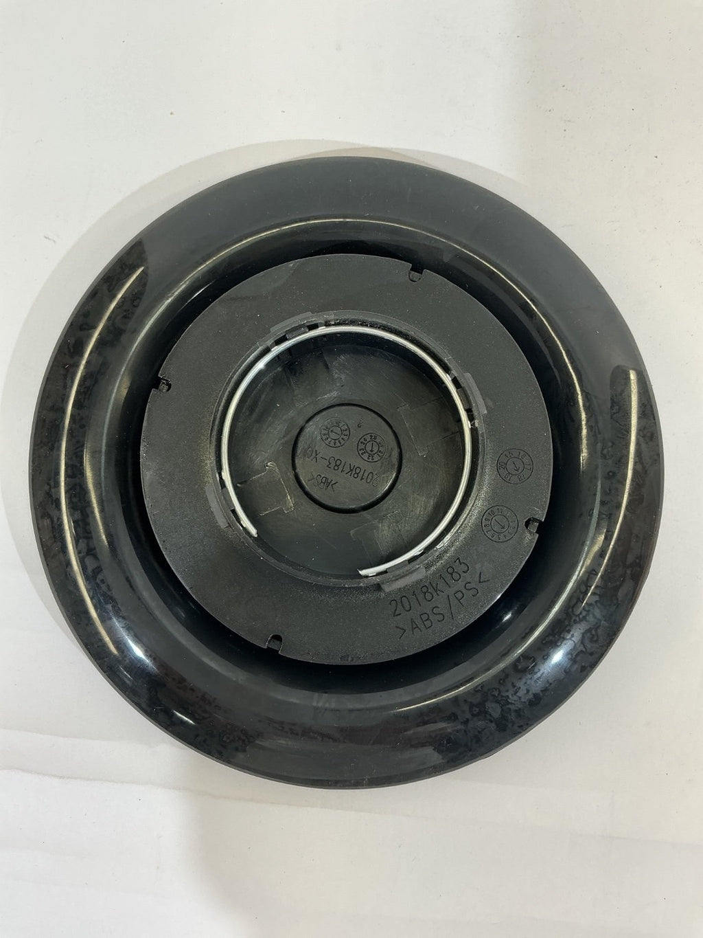 Rolls-Royce Self-Leveling Wheel Center Cap Black Silver Floating RR 2018K183