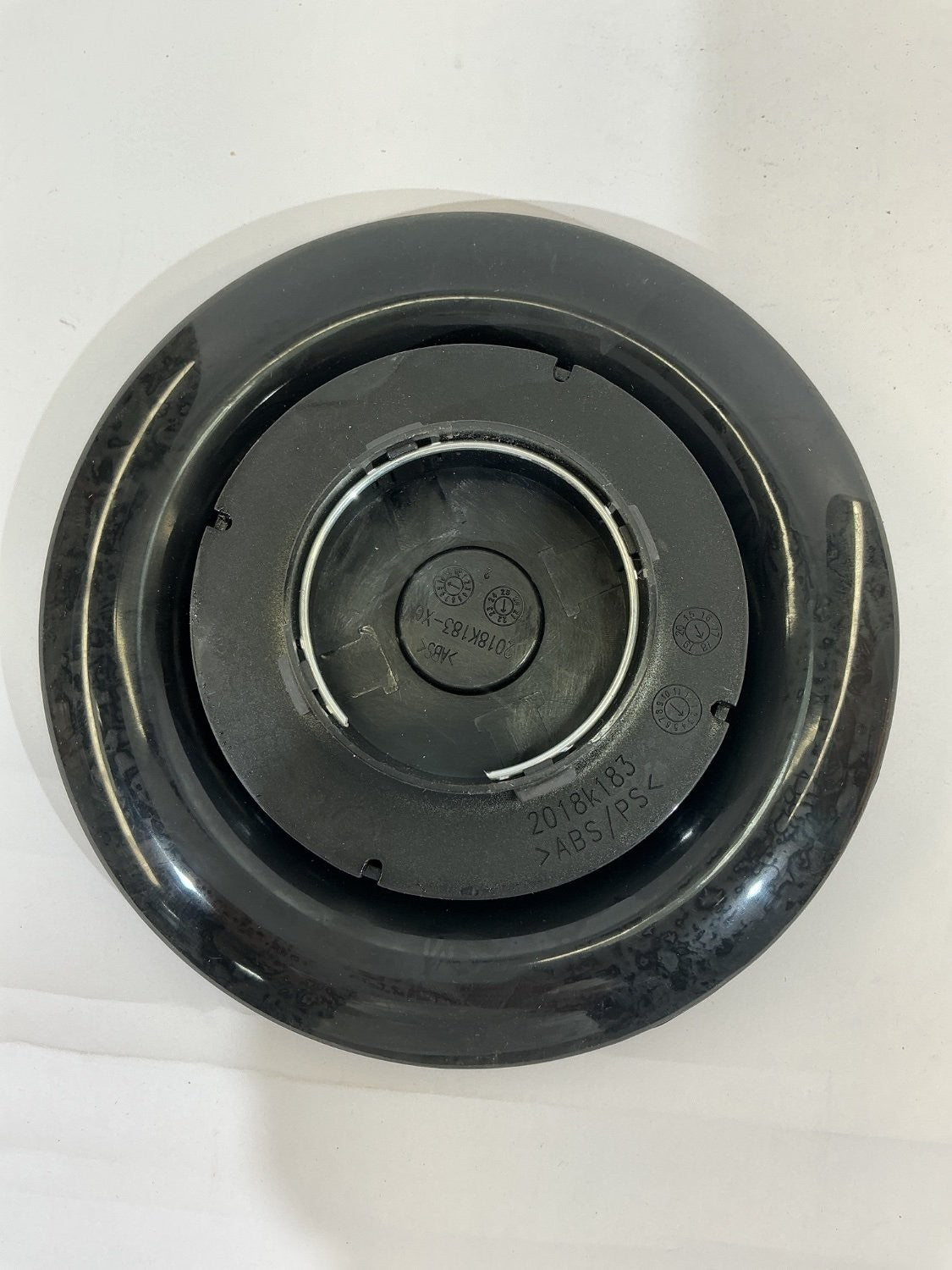 Rolls-Royce Self-Leveling Wheel Center Cap Black Silver Floating RR 2018K183
