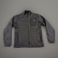 Spyder Men's Full Zip Jacket Gray Black Stand-Up Collar Zipped Pockets Size S