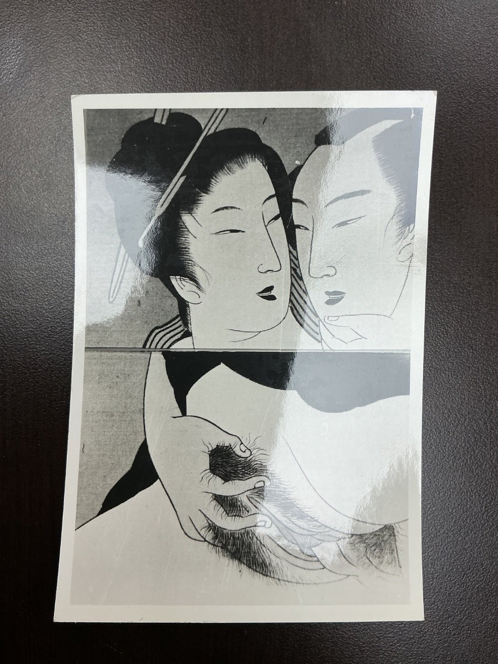 Photograph Small Black and Photographic Paper Blank Reverse Print