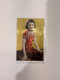 Matsumura Co. Chinese Woman in Cheongsam Printed (Lithograph) Gold Cardstock New