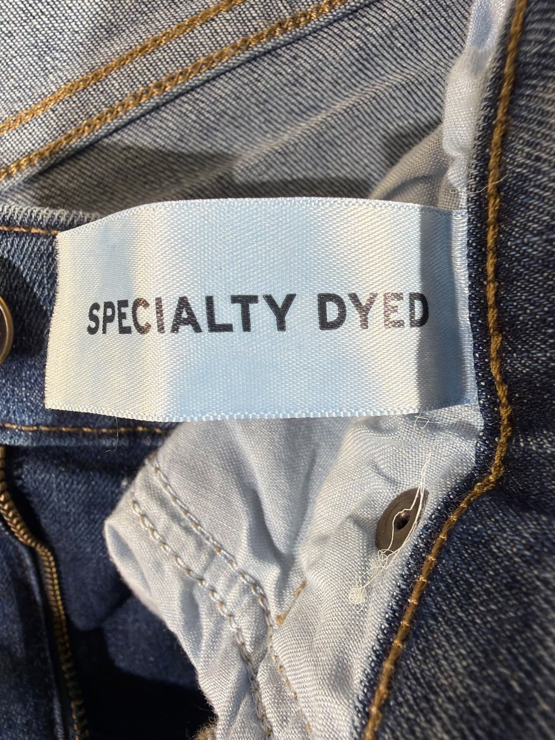 EU 34 Eddie Bauer Straight Fit Men's Jeans 34x30 Blue Specialty Dyed Denim