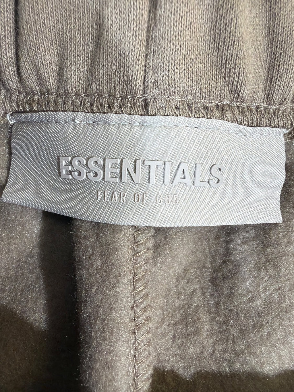 Vintage Fear of God Essentials 1977 Kids Sweatpants Size 12 Taupe Fleece Cotton
