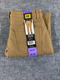 Caterpillar CAT Men's Fleece Lined Canvas Work Pants 30x29 Tan Stretch 1733850