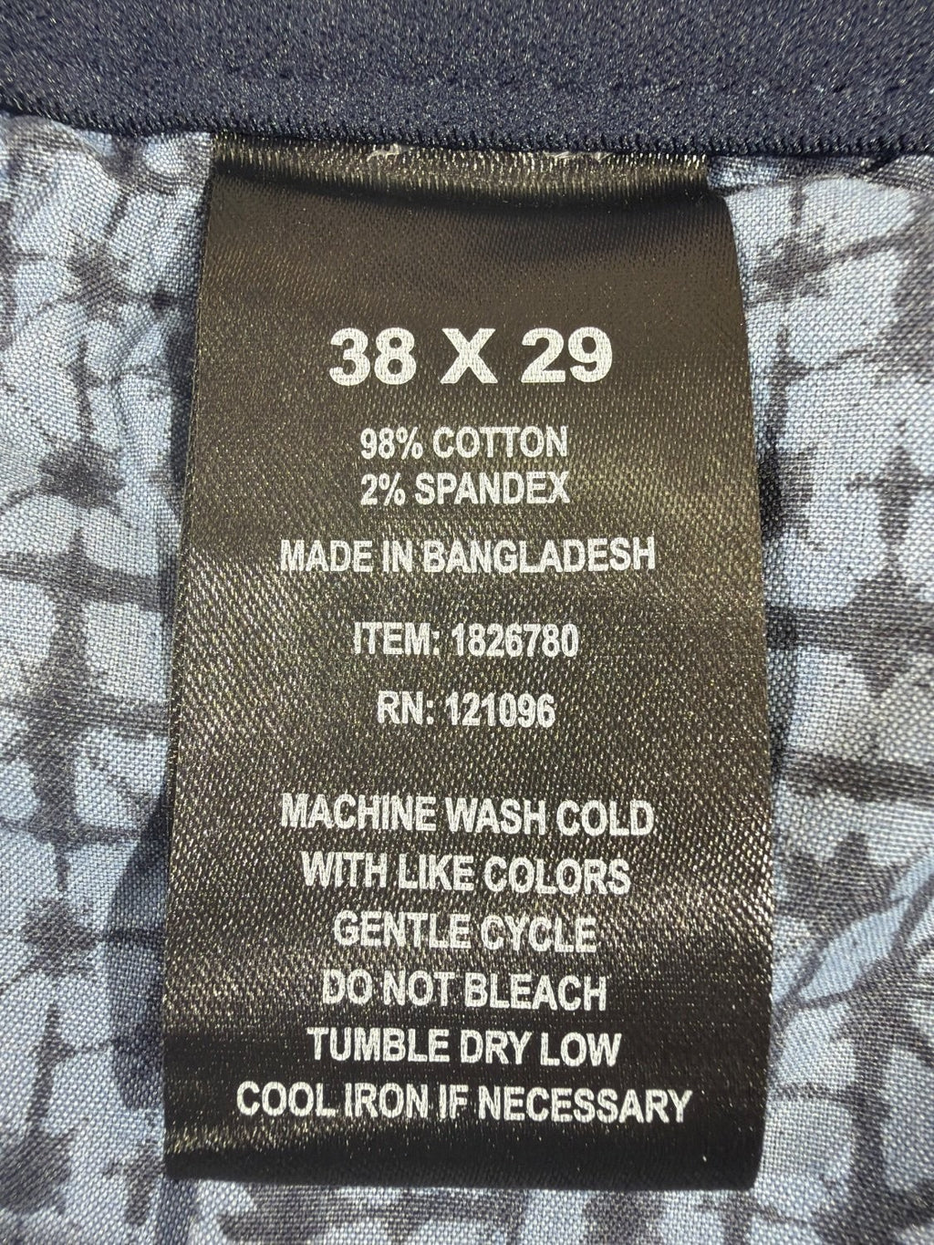 Vintage English Laundry Men's 38x29 Chino Pants Navy Blue Stretch Cotton Blend