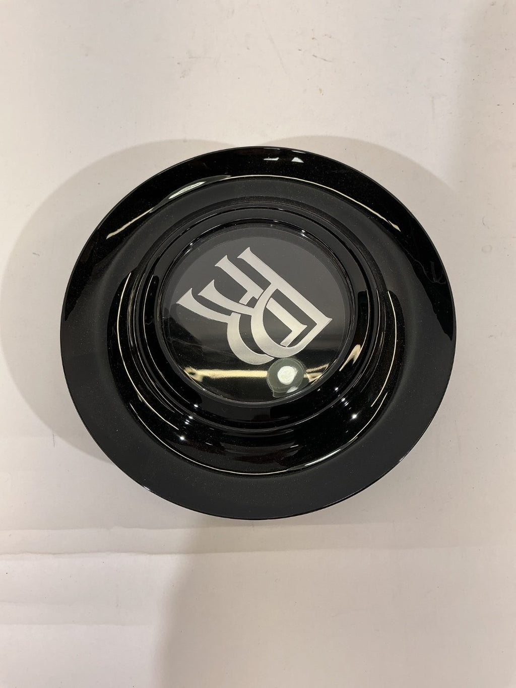 Rolls-Royce Self-Leveling Wheel Center Cap Black Silver Floating RR 2018K183
