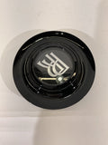 Rolls-Royce Self-Leveling Wheel Center Cap Black Silver Floating RR 2018K183