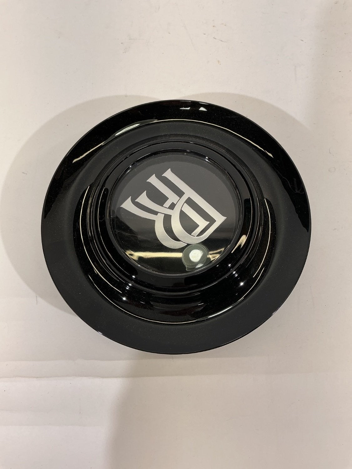 Rolls-Royce Self-Leveling Wheel Center Cap Black Silver Floating RR 2018K183