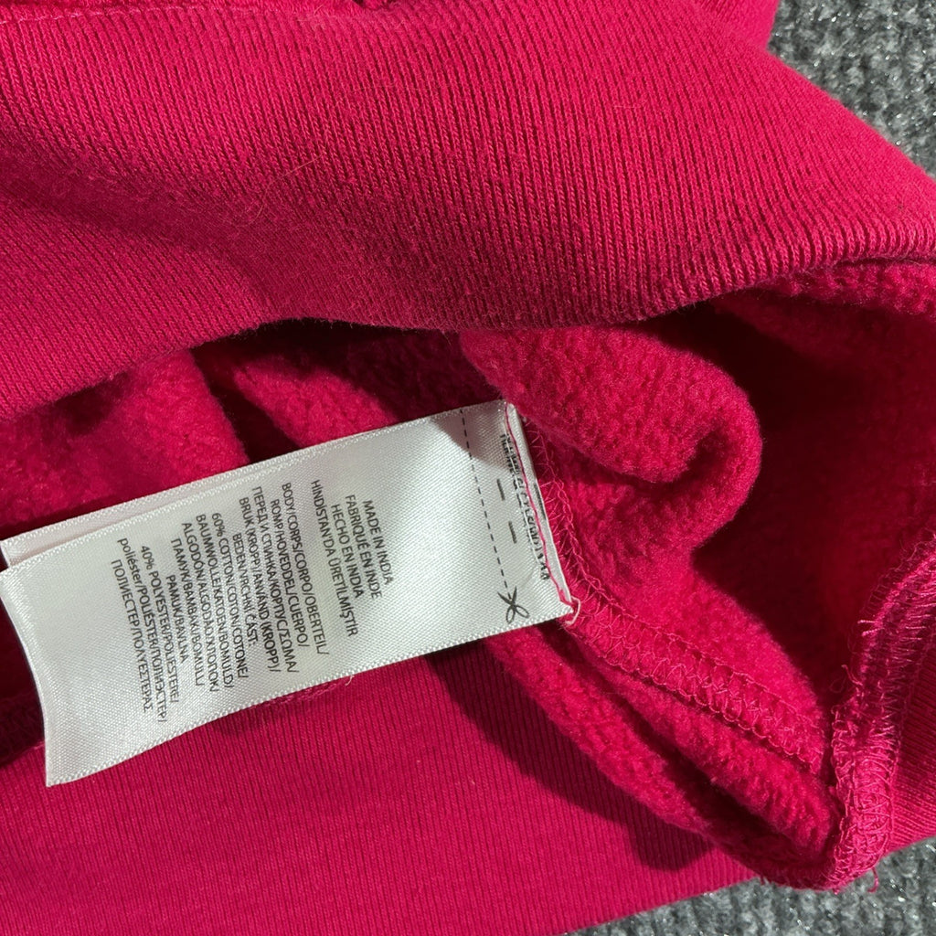 Polo Ralph Lauren Pink Logo Fleece Pullover Sweatshirt Girls Size LG 12-14 Urban