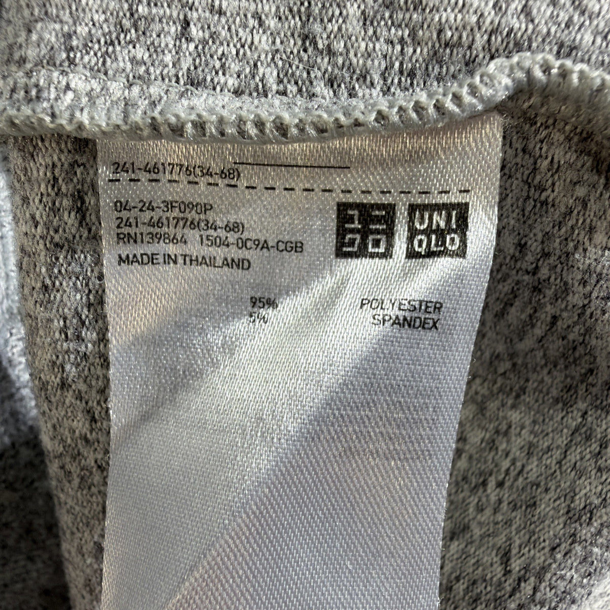 Uniqlo Women's Soft Knitted Fleece Crew Neck Long-Sleeve T-Shirt Gray Size M