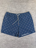 Bonobos Men's Swim Trunks XXL Blue Marlin Fish Print 7 Inch Inseam Mesh Liner
