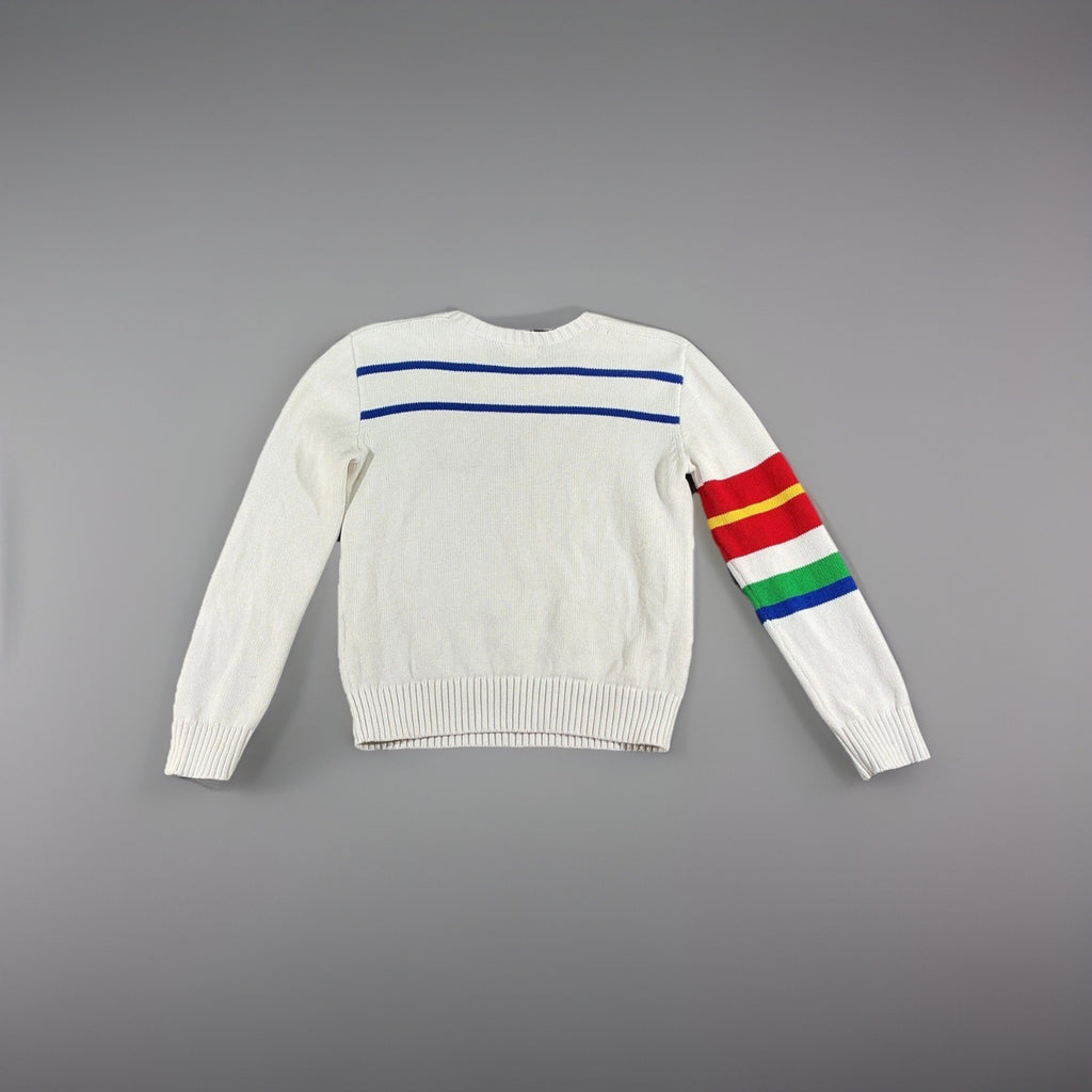 NWT Polo Ralph Lauren White Knitted Sweater Youth XL 16