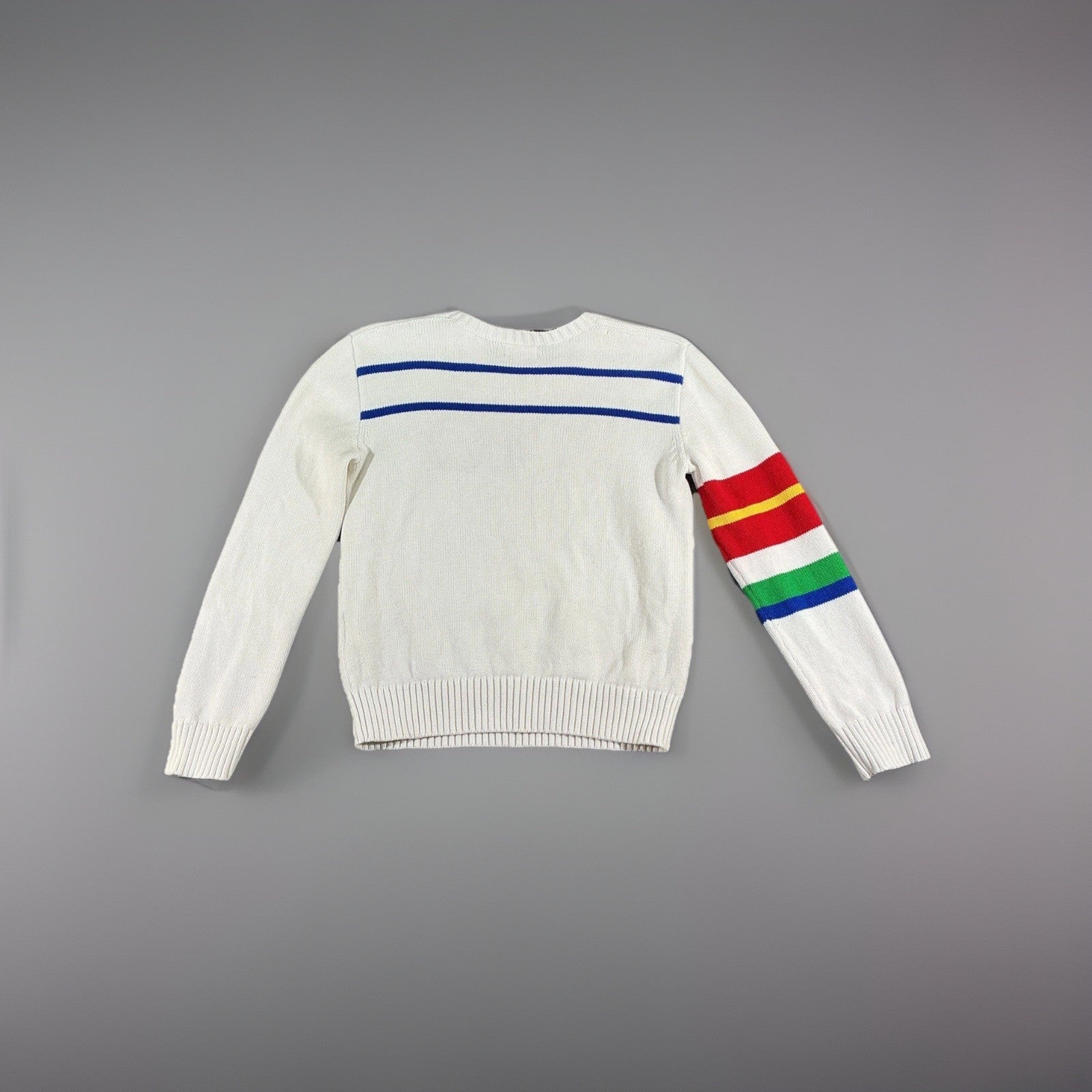 NWT Polo Ralph Lauren White Knitted Sweater Youth XL 16