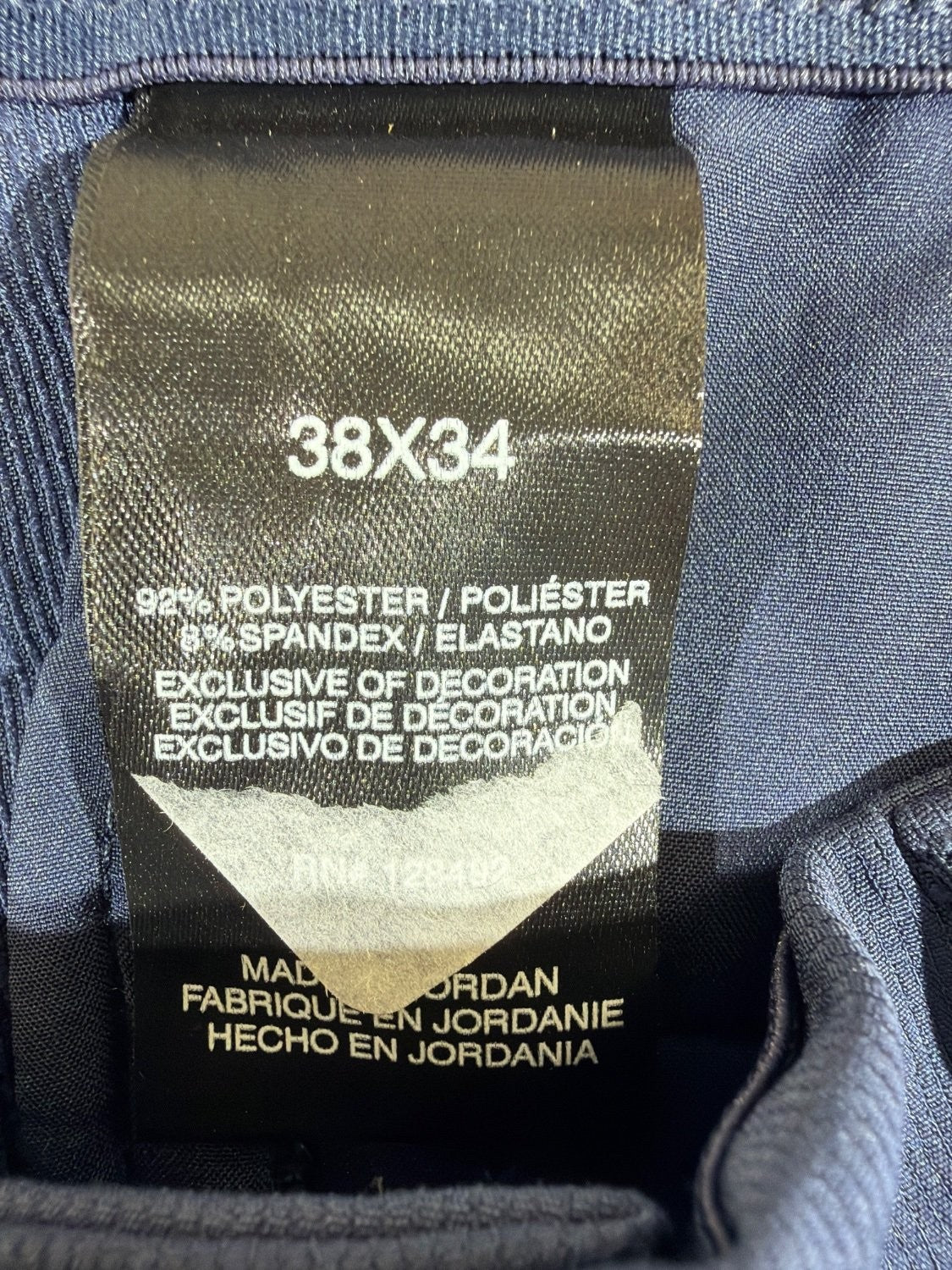 Greg Norman Men's Performance Golf Pants 38x34 Navy Blue Stretch Chino Slacks