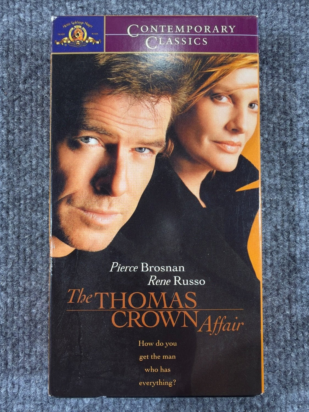 Vintage The Thomas Crown Affair VHS 1999 Pierce Brosnan Rene Russo MGM Movie