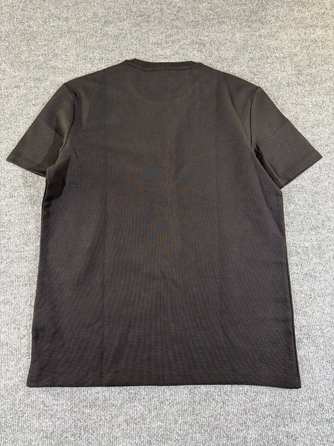 Calvin Klein Refined Knits T-Shirt Men S Black Short Sleeve Crew Neck 40EO247