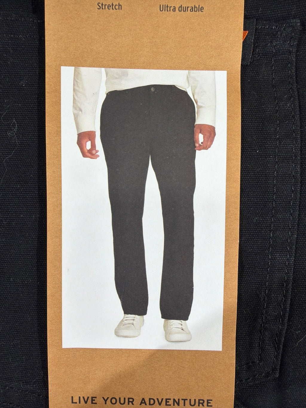 Eddie Bauer Canvas Utility Pant Men 34x29 Black Stretch Heavyweight 1751319 NWT
