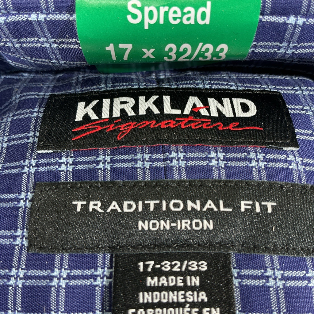 Kirkland Men 17 / 17 32 / 33 Dress Shirt NWT (F042)