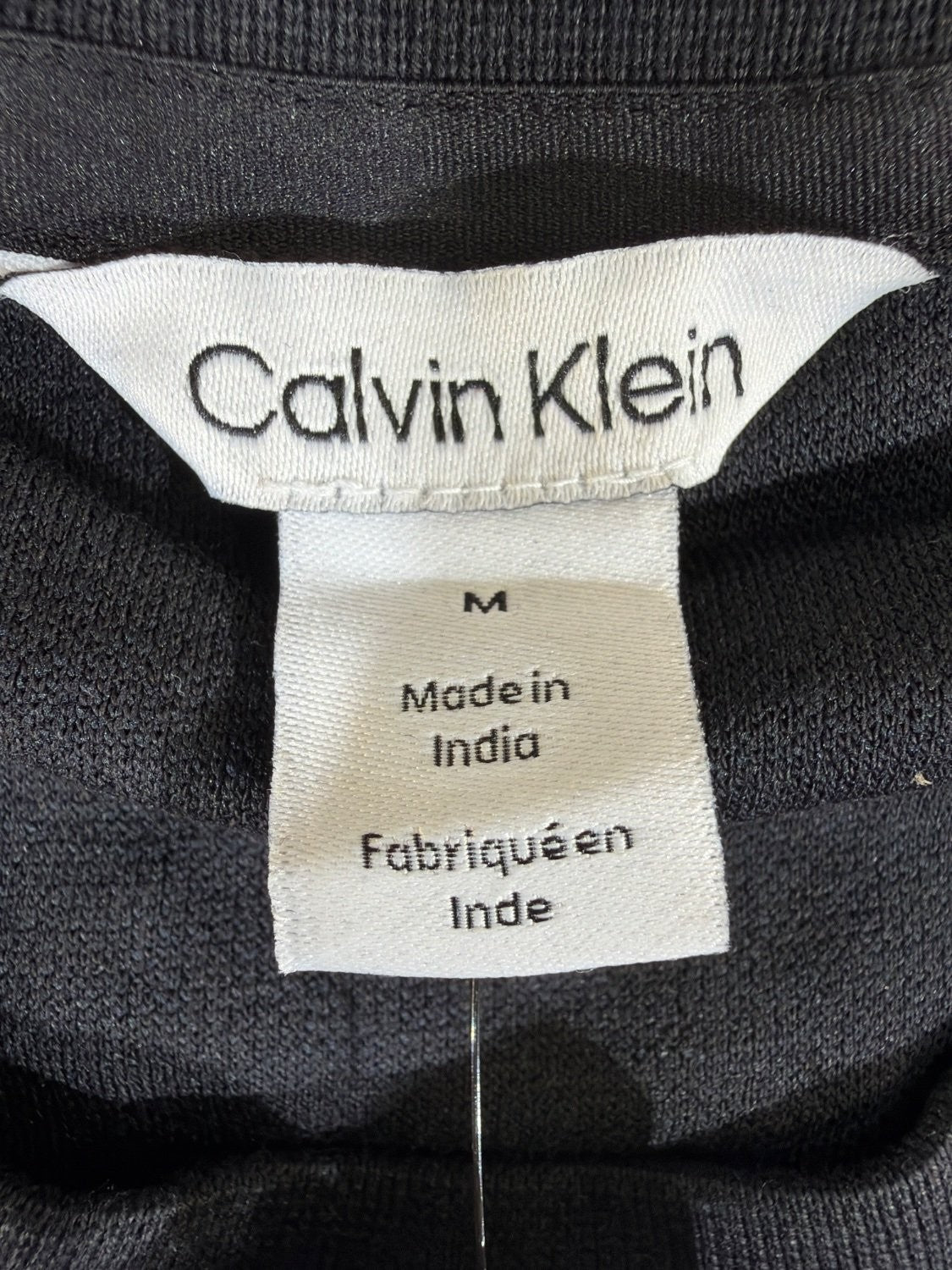 Calvin Klein Men's T-Shirt Black Cotton Blend Crew Neck Tonal Logo NWT Size M