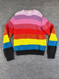 Stella McCartney Kids Rainbow Stripe Chunky Knit Sweater Girls Size 14 Years