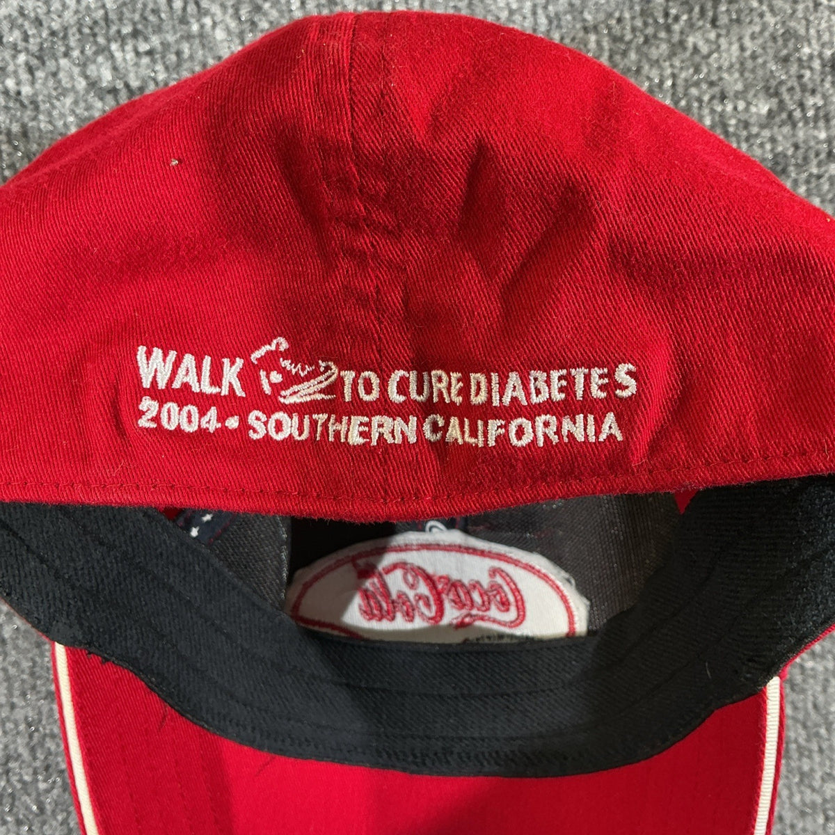 Coca Cola Hat Cap Adult Red Recycled Plastic Bottle Baseball Adjustable