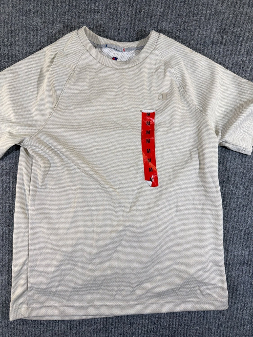 Champion Men's Performance Raglan T-Shirt Gray Mesh Moisture Wicking Size M NWT