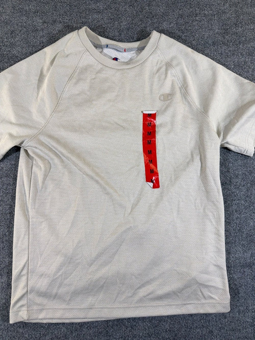 Champion Men's Performance Raglan T-Shirt Gray Mesh Moisture Wicking Size M NWT