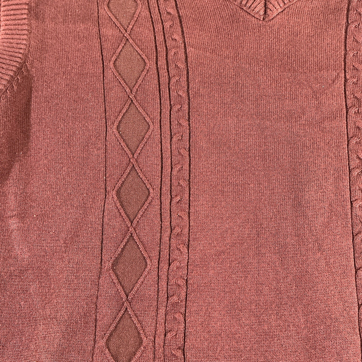 PJ Paul Jones Navy Brown V-Neck Sweater Vest Classic Casual Menswear Size XXL
