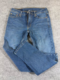 Levi's 511 Slim Fit Men's Jeans Blue Denim Medium Wash 5-Pocket W30 L30 EU 30