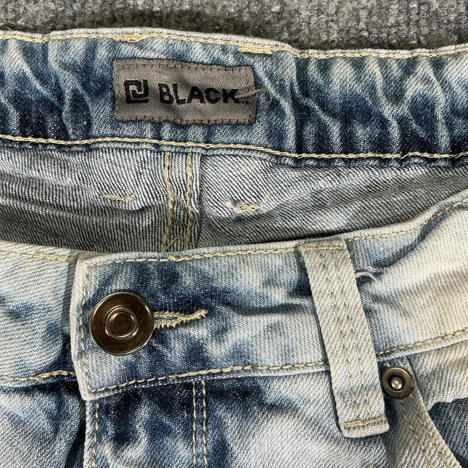 CJ Black Jeans Womens 34/32 Skinny Flex Blue Light Urban Fashion Designer Line