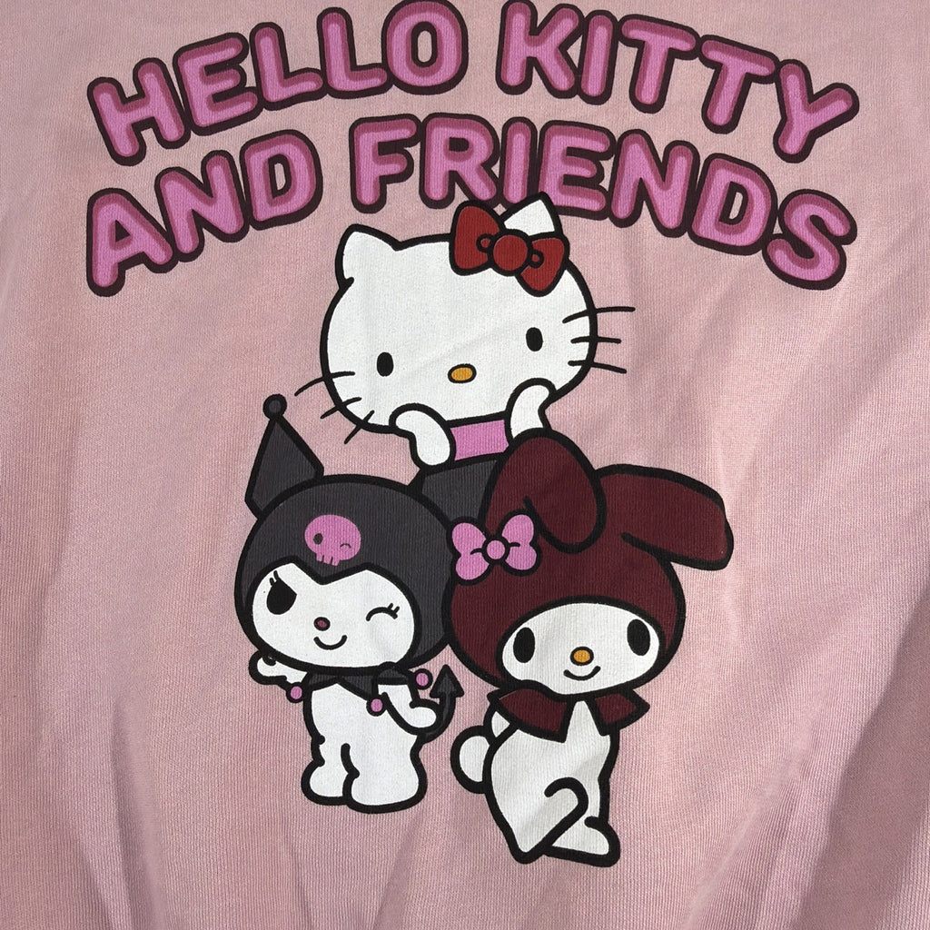 ZARA Hello Kitty and Friends Pink Graphic Pullover Sweatshirt Girls Size 8-9