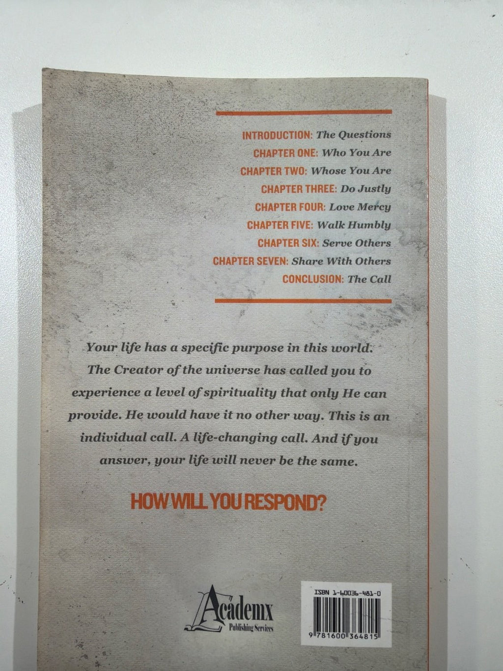 Vintage The Call Know Personally Live Passionately Dr Ben Gutierrez Paperback