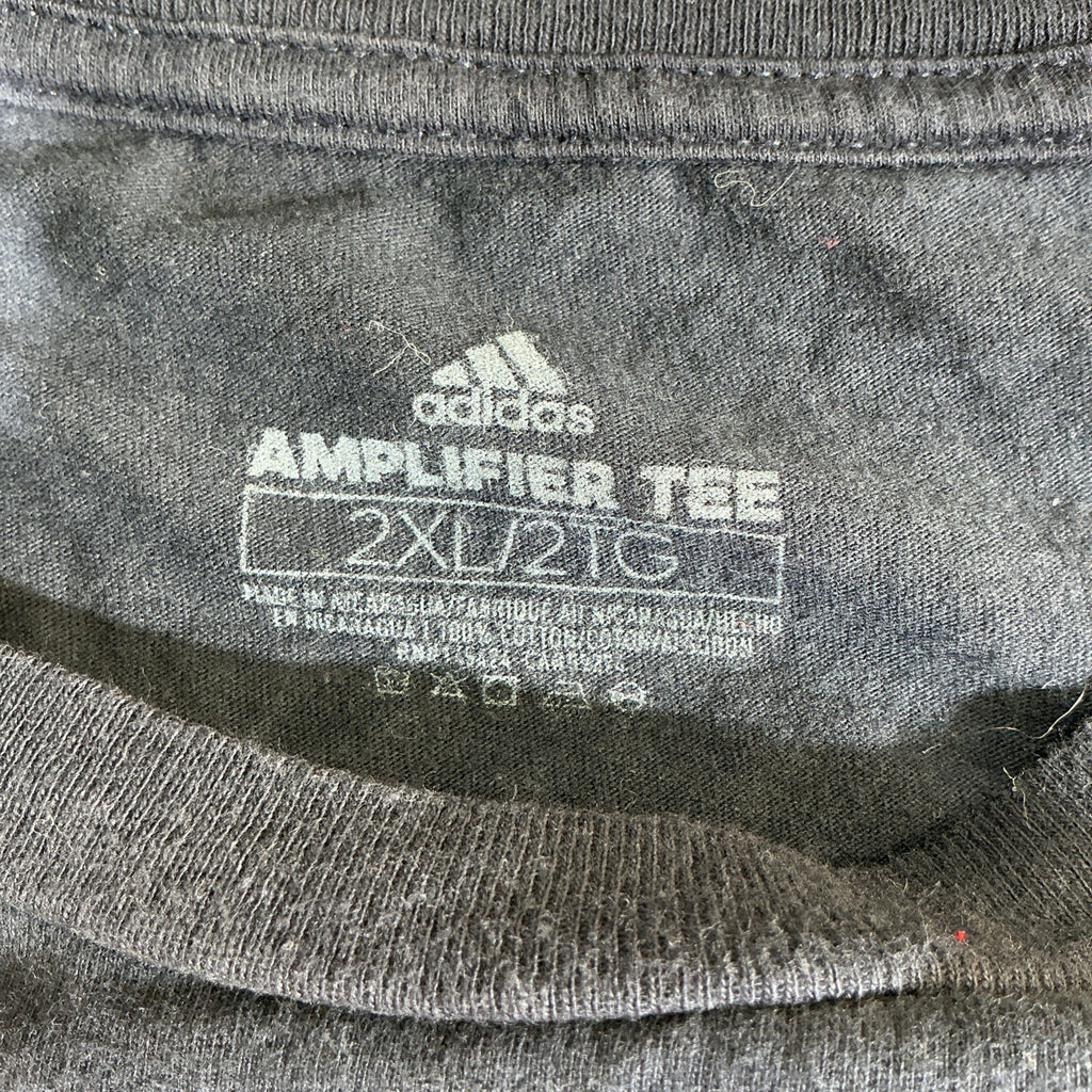 Adidas Mens Shirt 2Xl Blue Amplifier Tee Three Stripe Life International