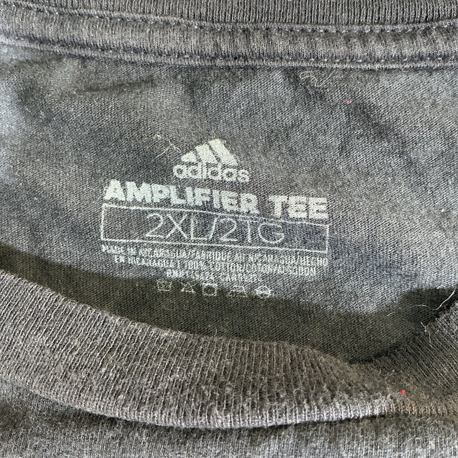 Adidas Mens Shirt 2Xl Blue Amplifier Tee Three Stripe Life International