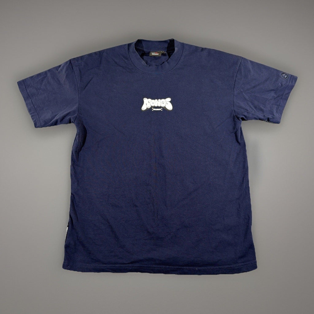 NEEDS OF WISDOM Puff Bubble Tee - Navy Size Small Urban Style Fashion Designer
