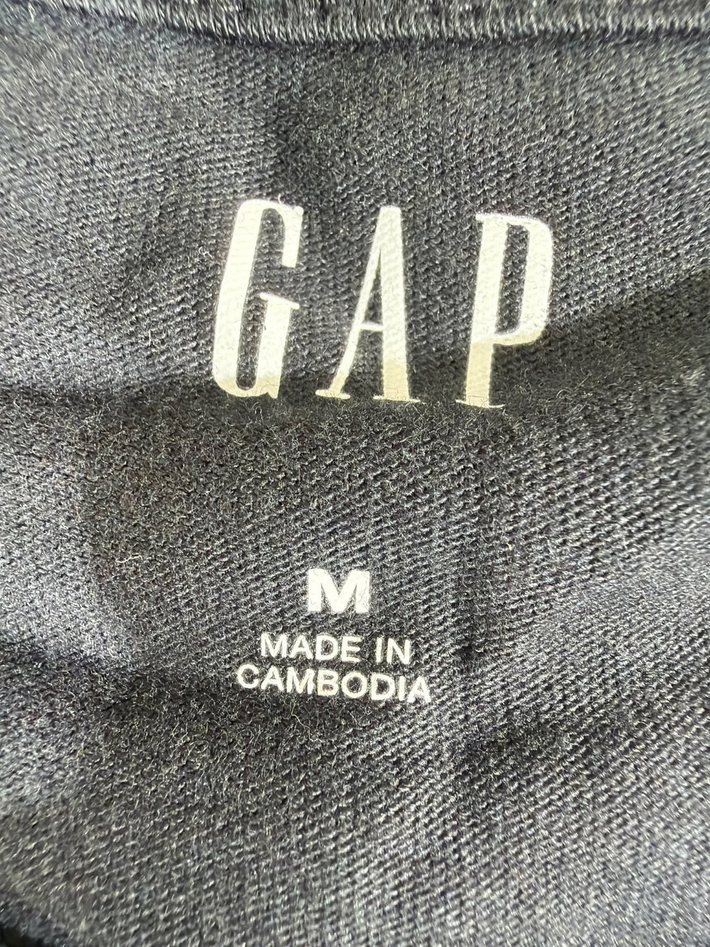 Vintage Gap 1969 Arch Logo Graphic T-Shirt Men's Medium M Black Cotton Crew