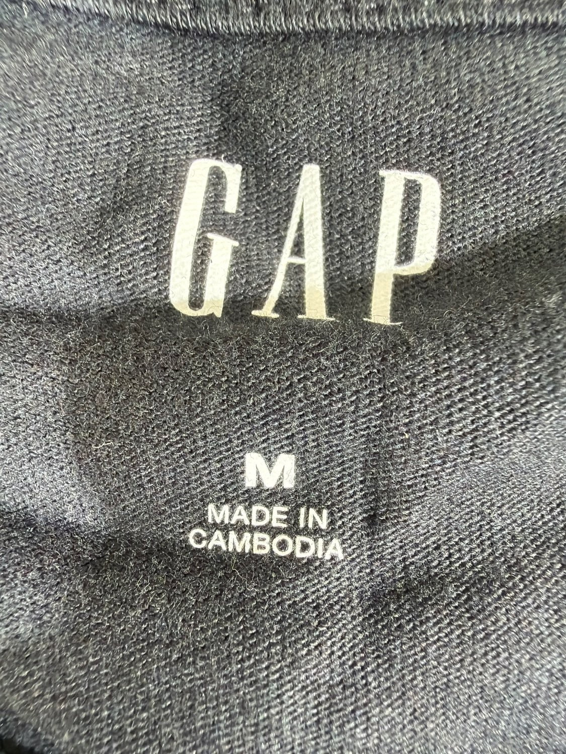 Vintage Gap 1969 Arch Logo Graphic T-Shirt Men's Medium M Black Cotton Crew
