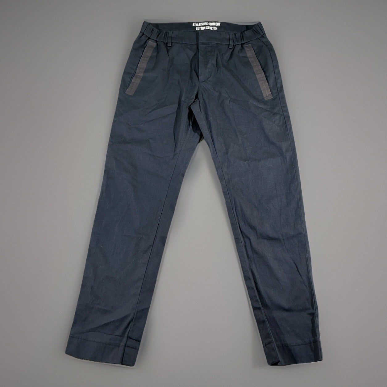 Spring Casual Straight Tube Pants Men Elastic Loose Tapered Work Pants S