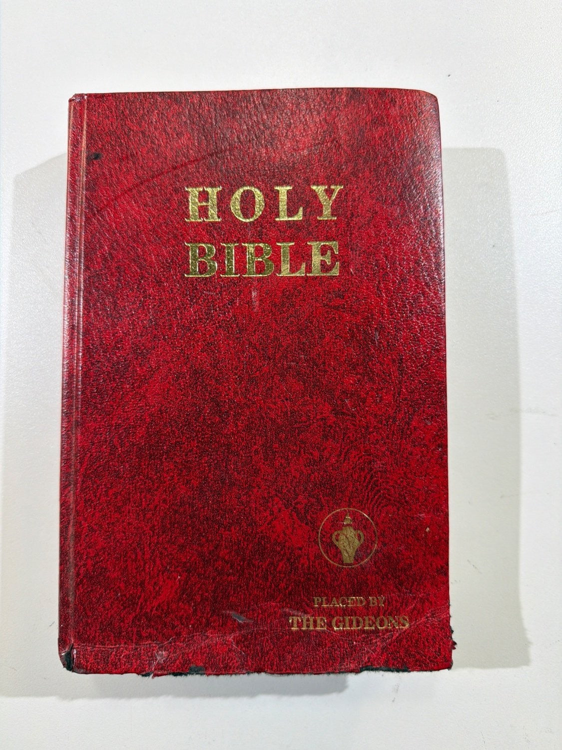 Vintage Gideon Holy Bible Red Hardcover Faux Leather Gideons International KJV