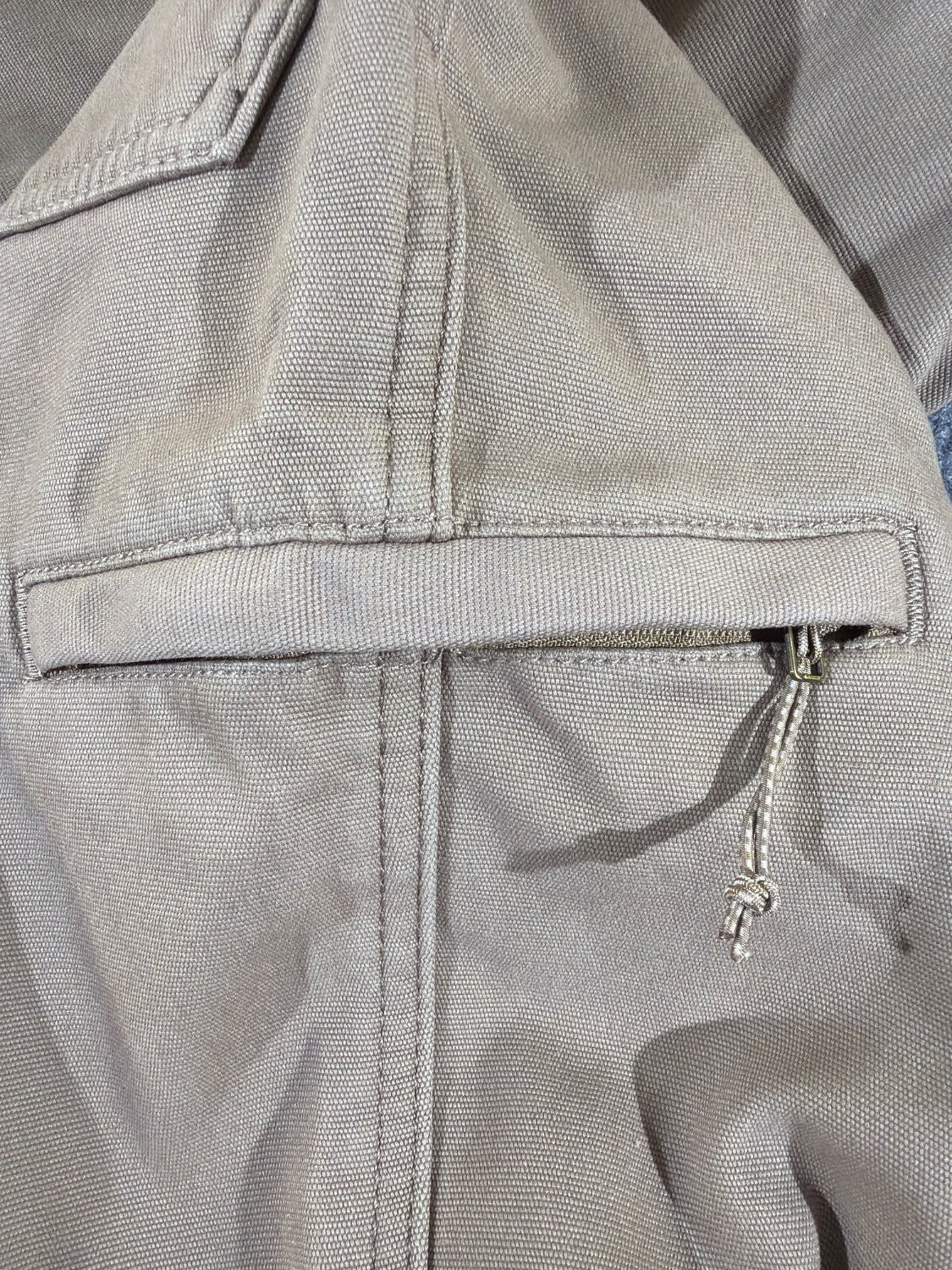 Weatherproof Vintage Men's Fleece Lined Canvas Pants 30x32 Tan Relaxed Stretch