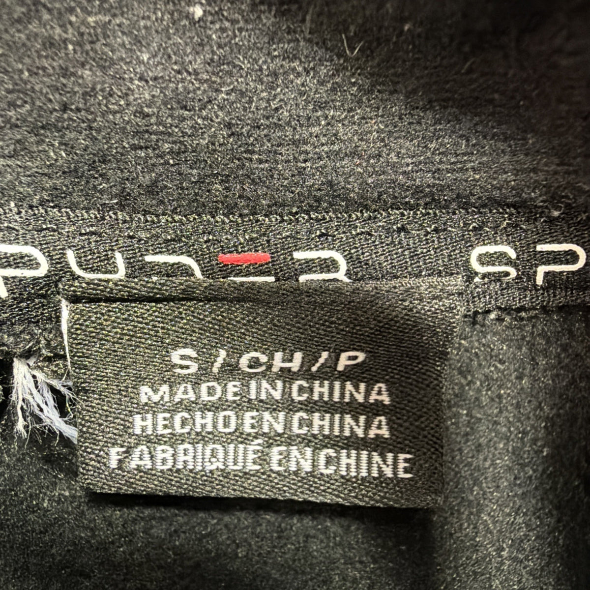 Spyder Men's Full Zip Jacket Gray Black Stand-Up Collar Zipped Pockets Size S