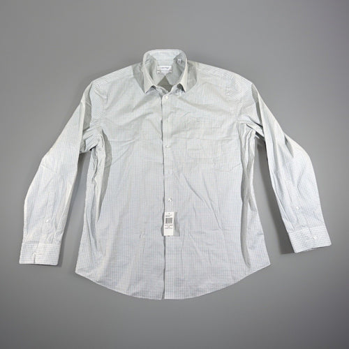 Calvin Klein Mens Wrinkle Free Fresh L/G Button-Up Shirt Urban Fashion Design