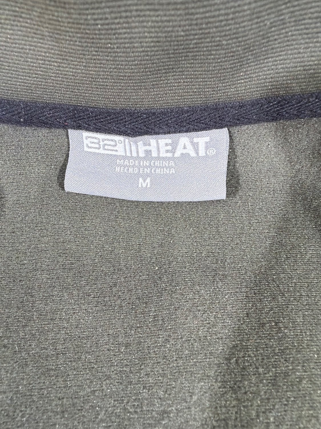 32 Degrees Heat Men's Softshell Jacket Olive Green Full Zip Mock Neck Size M Mdn