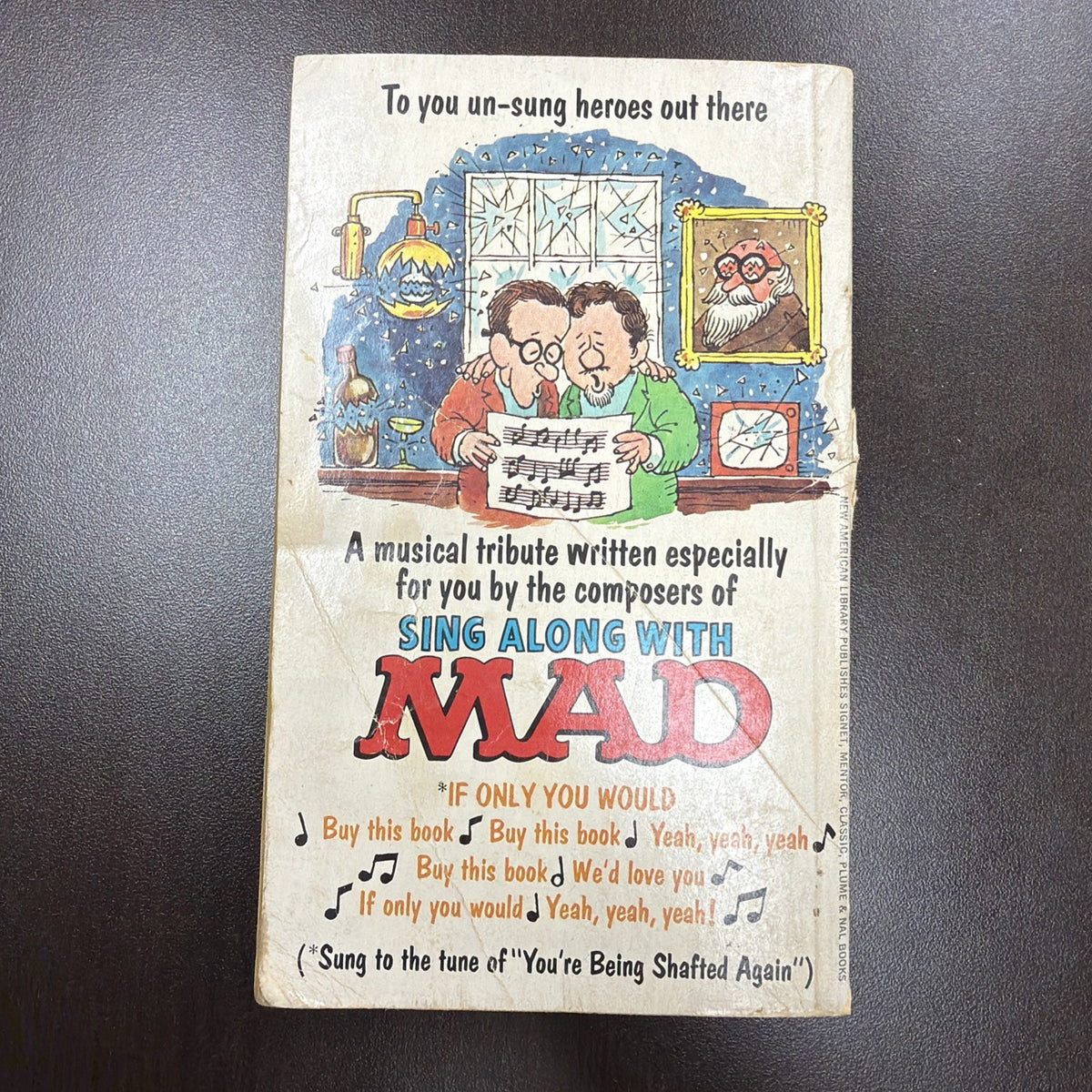 Mad Magazine Comic small book, Sing along with Mad, 1970
