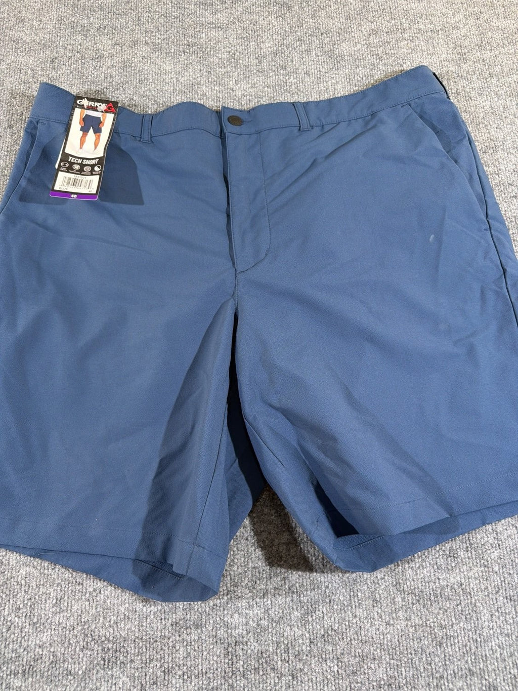 Gerry Tech Short Men 40 Blue Chino Shorts 1524021 Stretch UV Protection Quick