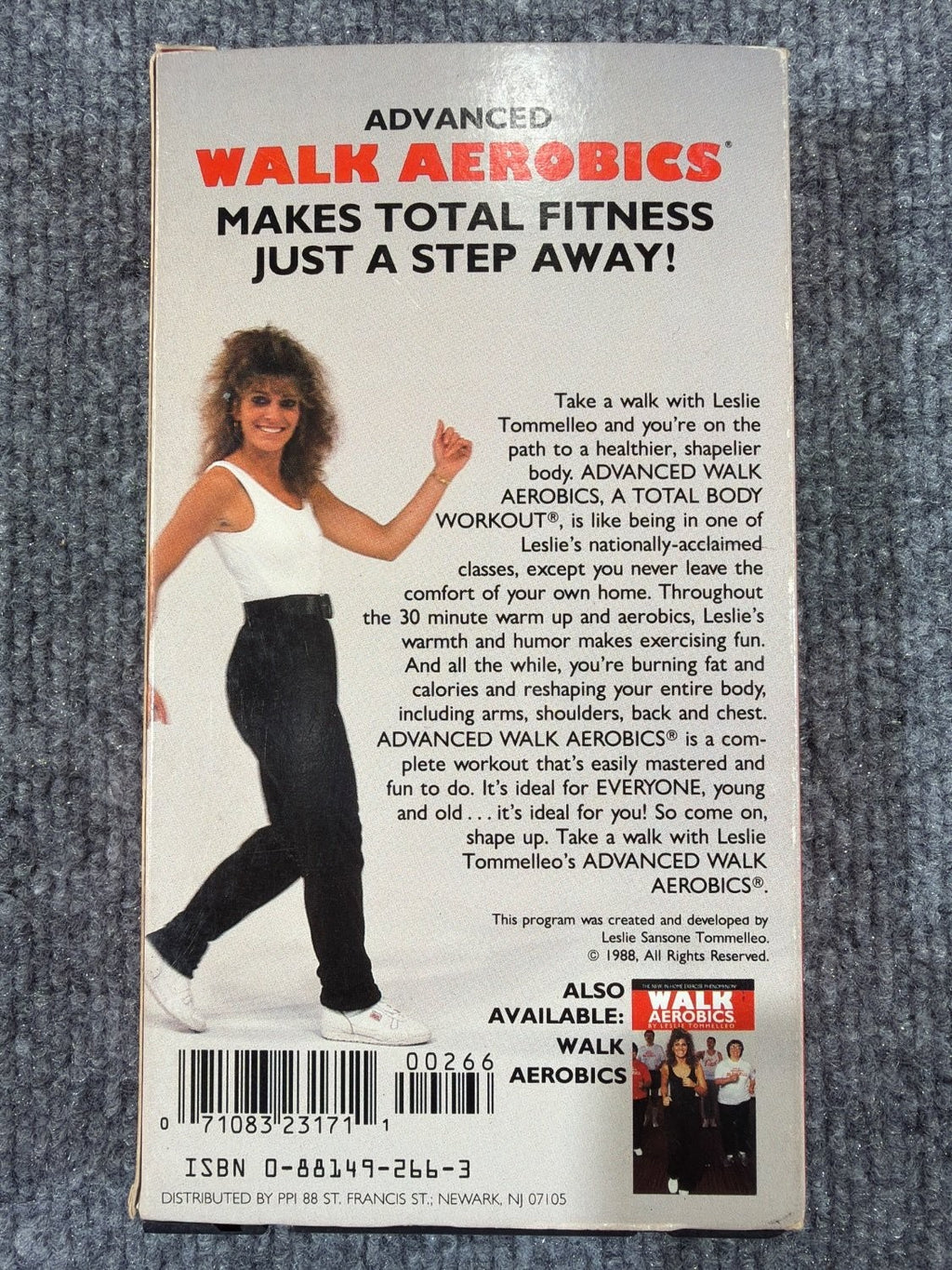 Vintage Leslie Sansone Advanced Walk Aerobics VHS Tape 1988 Fitness Video PPI