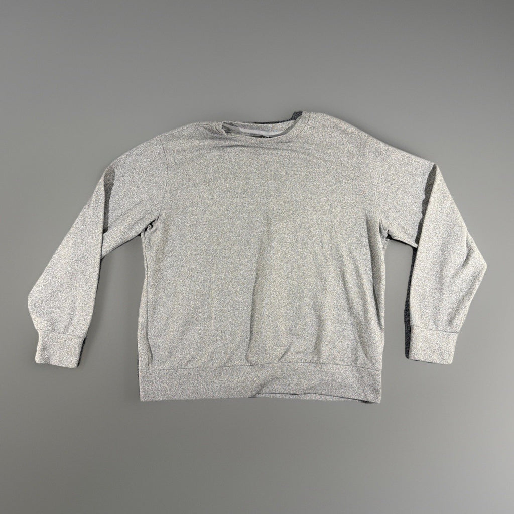 Uniqlo Women's Soft Knitted Fleece Crew Neck Long-Sleeve T-Shirt Gray Size M